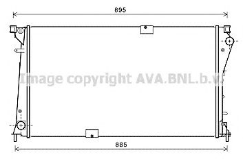 AVA QUALITY COOLING rt2490 -  Радиатор, охлаждение двигателя